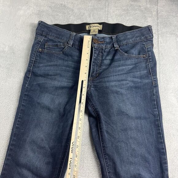 Democracy Women Jeans Sz 12 Blue Denim Boot Cut AB Technology Dark Wash Stretch - Picture 5 of 10